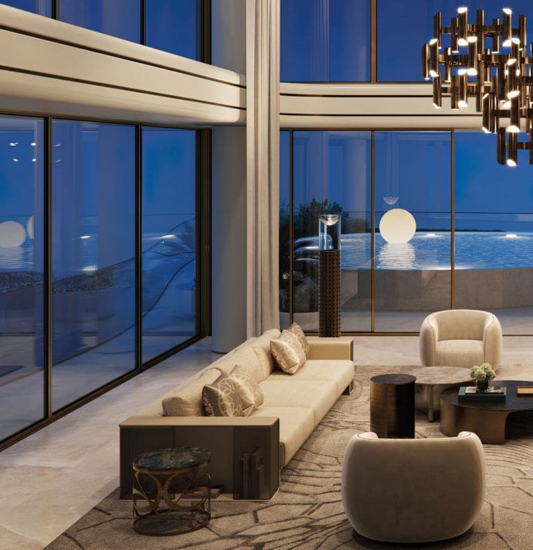 elie saab waterfront living room