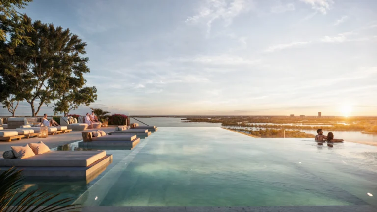 infinity pool at muheira at maysan