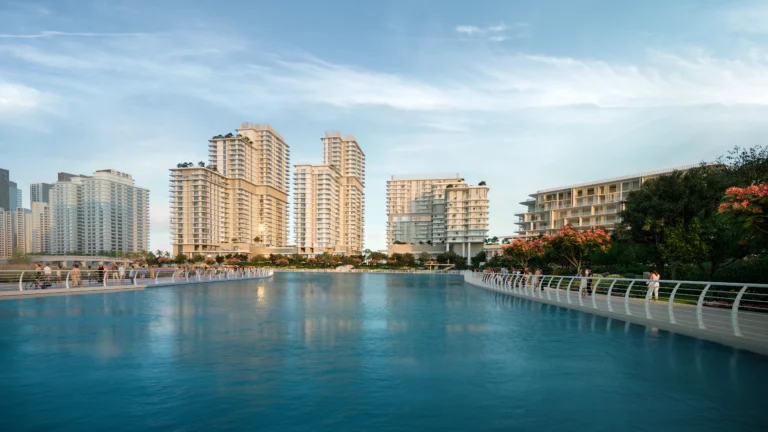 view from sea of muheira at maysan by modon