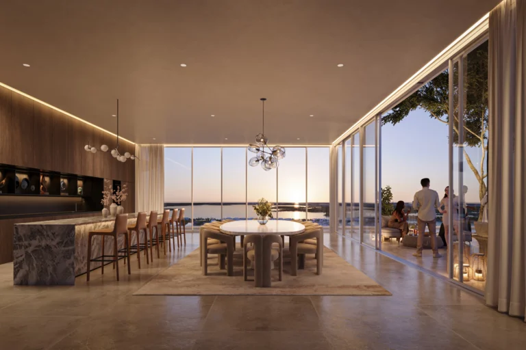 dining room in muheira at maysan by modon