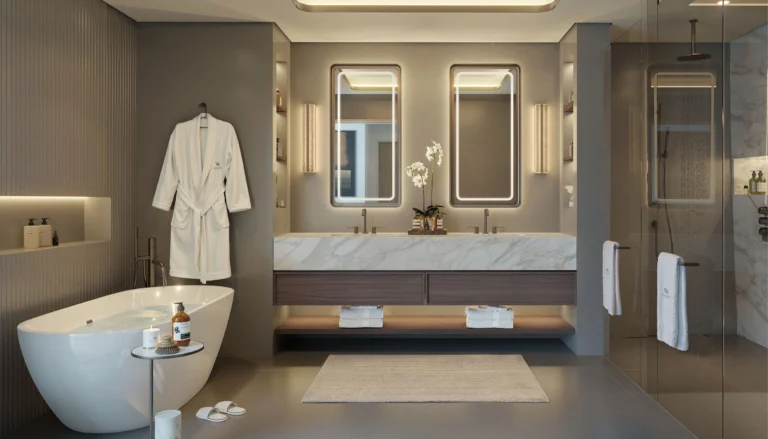 waldorf astoria residences - master bathroom