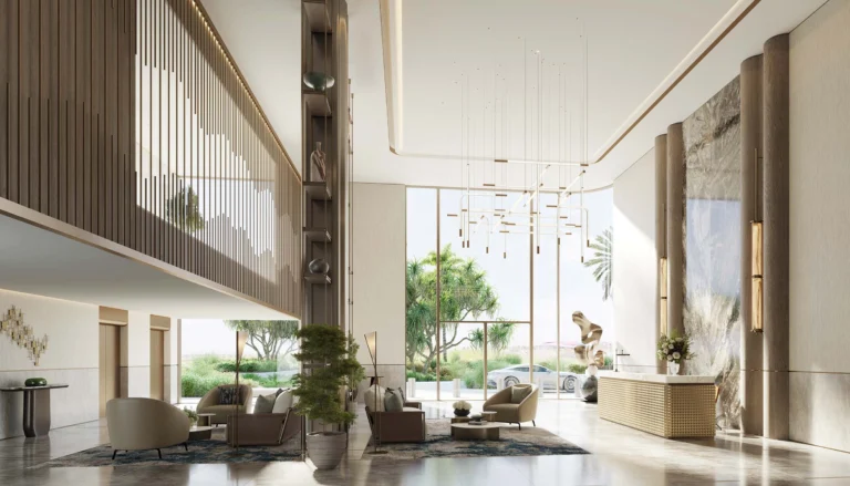 lobby of waldorf astoria residences