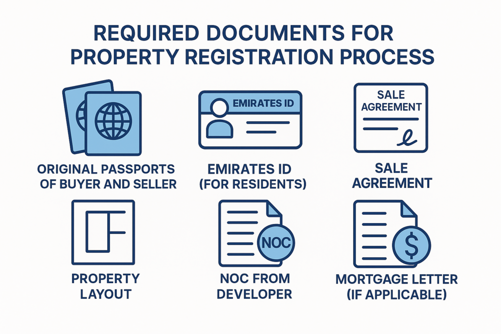 required documents for property registration in Abu Dhabi