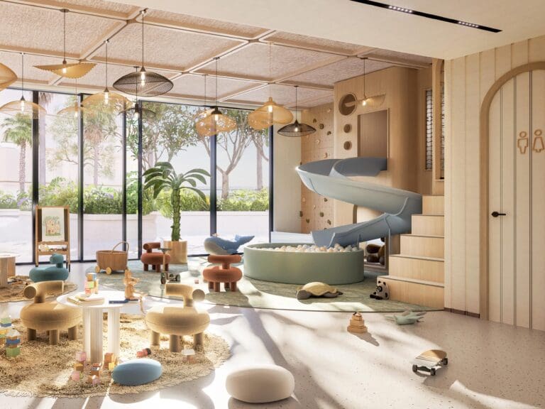 children's indoor play area in fahid beach residences