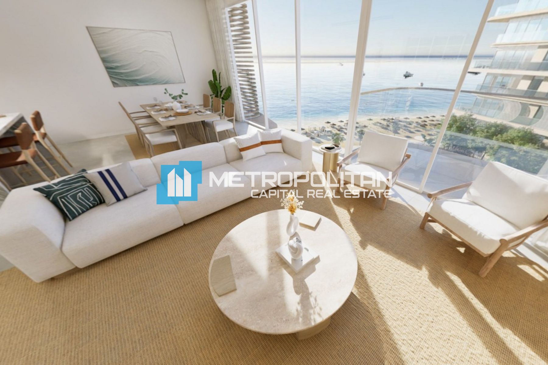 Sea View | 2BR w/ Study Area | Beachfront Living photo-1