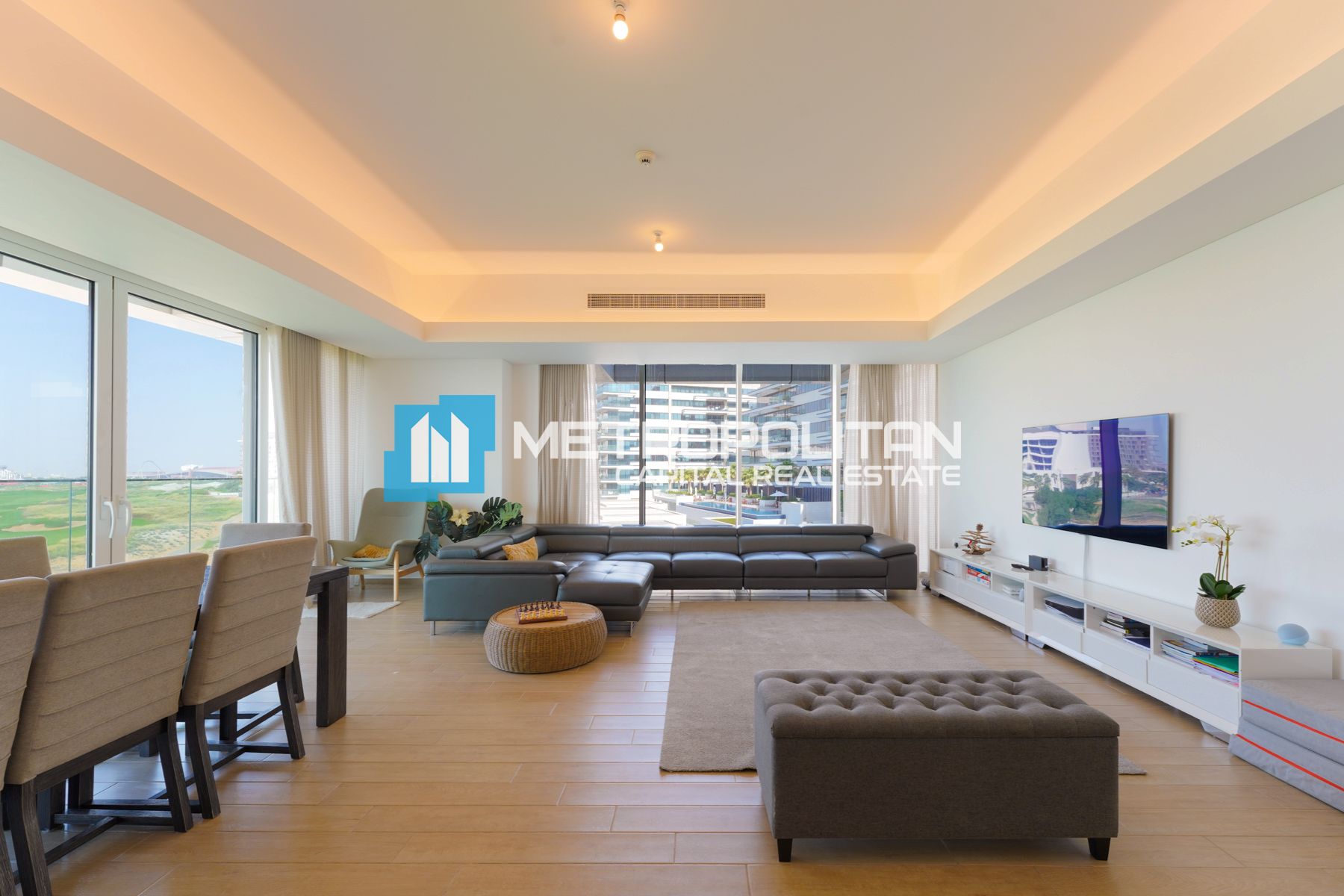 Fully Furnished|Corner 3BR+Maids|Golf Course View