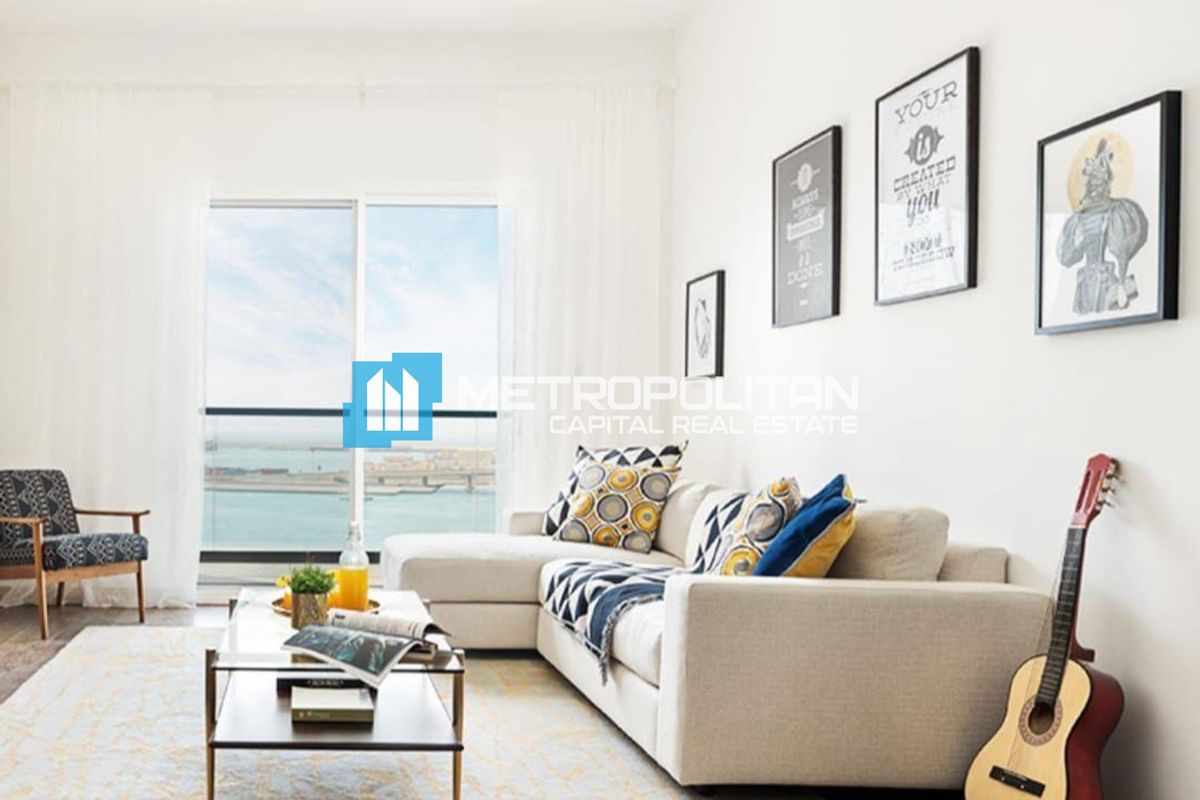 Full Sea View | 1BR+Balcony | High ROI | Furnished photo-1