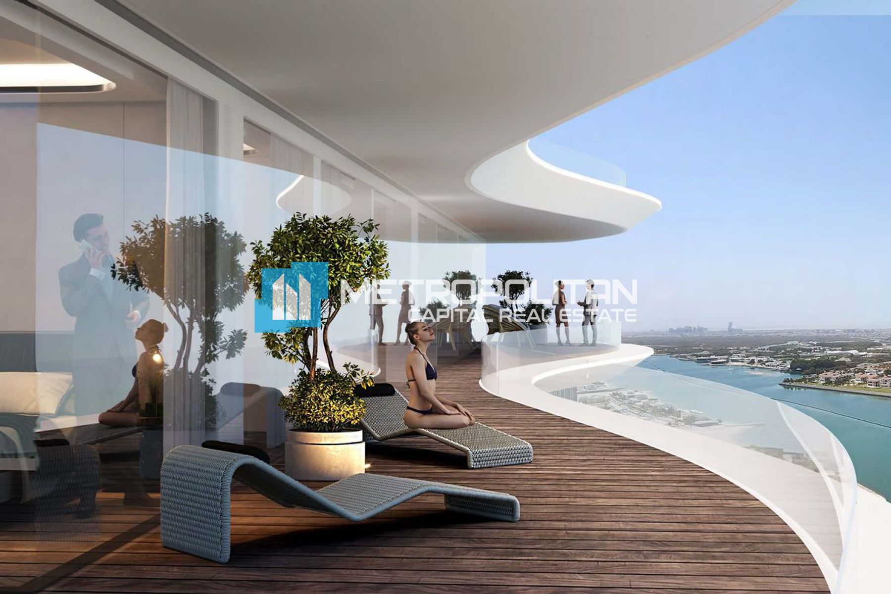 Sea & City View | Balcony | Waterfront Living photo-8