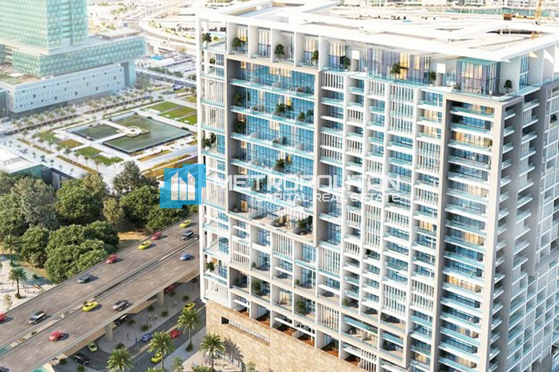 Modern Studio w/ Balcony | High Floor | Canal View photo-13