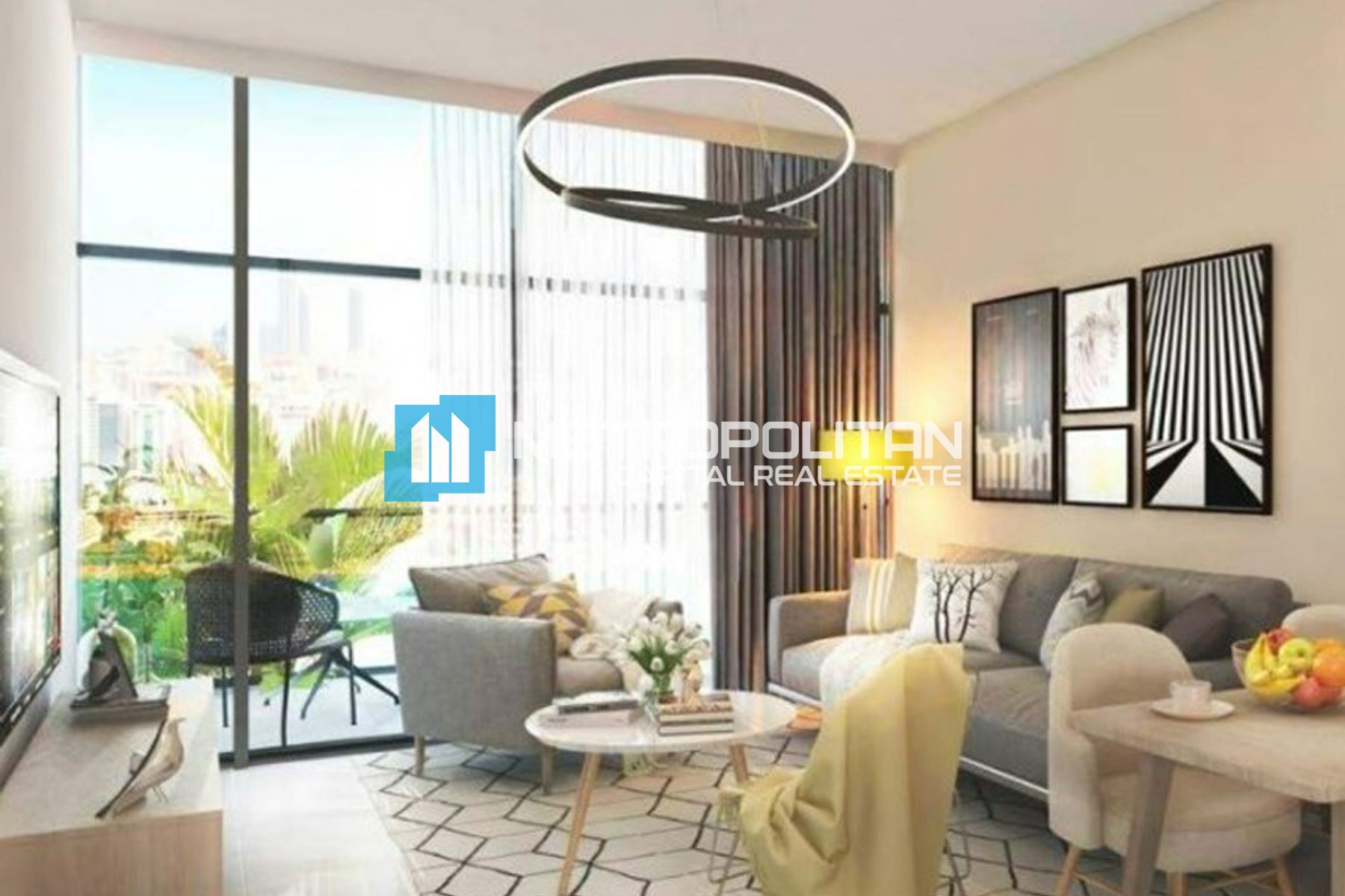 Modern Studio w/ Balcony | High Floor | Canal View photo-4