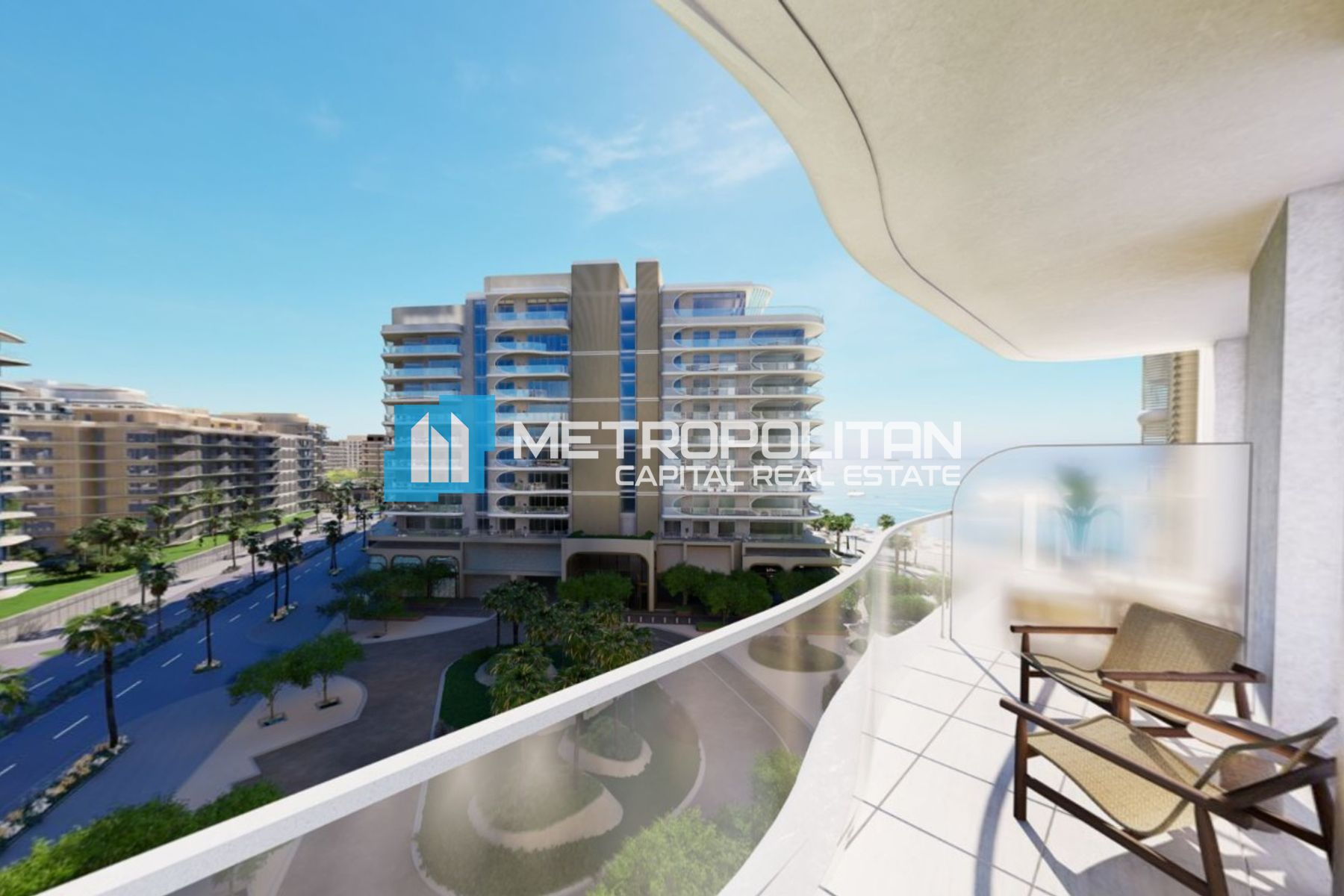 Partial Sea View | 1BR+Balcony | Luxury Beachfront