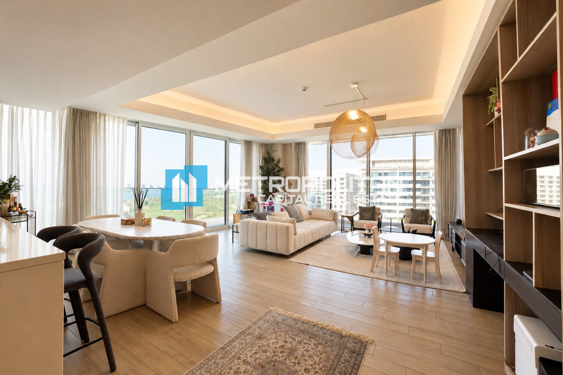 Golf & Mangrove Views | Unfurnished | Corner 3BR+M photo-11