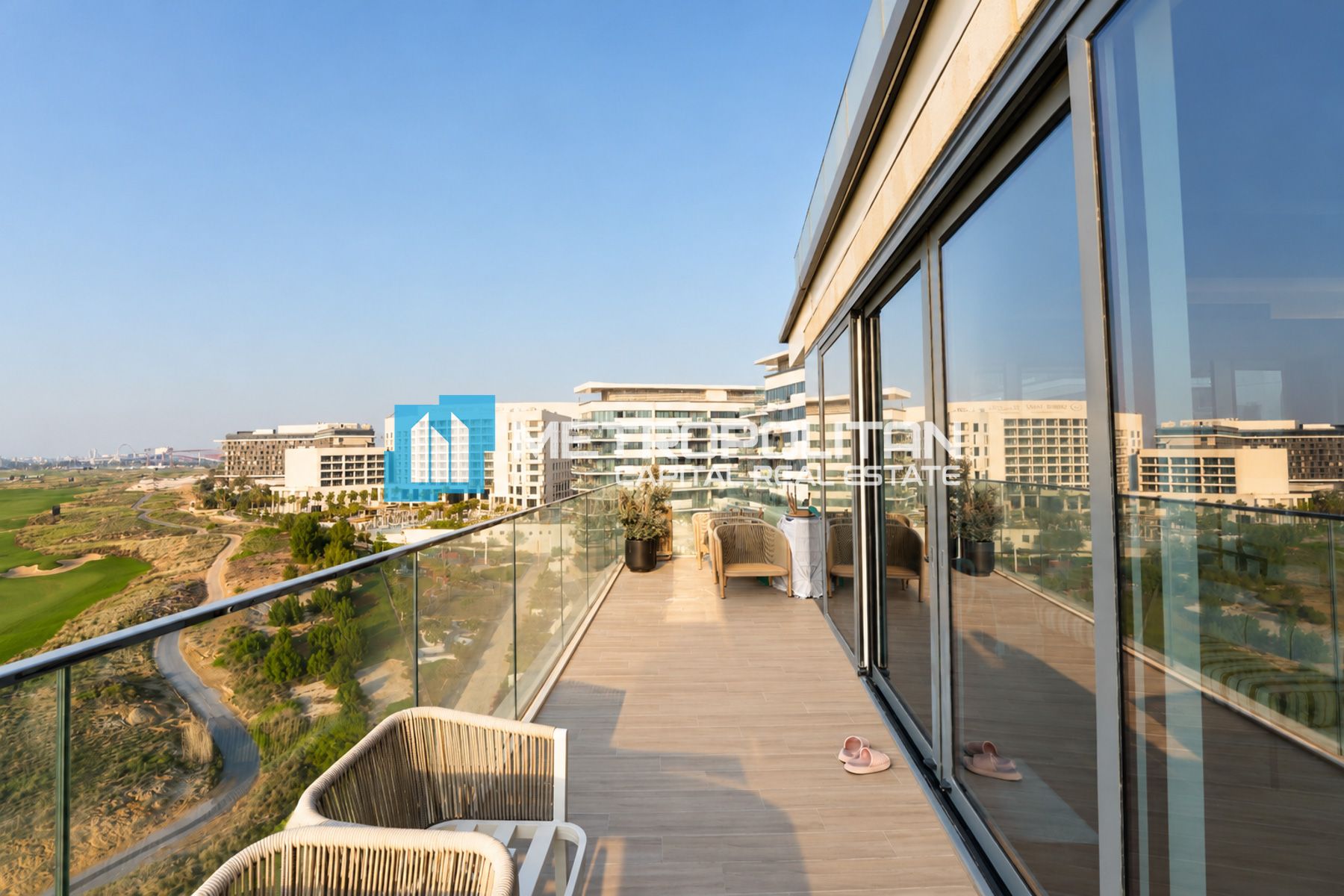 Golf & Mangrove Views | Unfurnished | Corner 3BR+M photo-12
