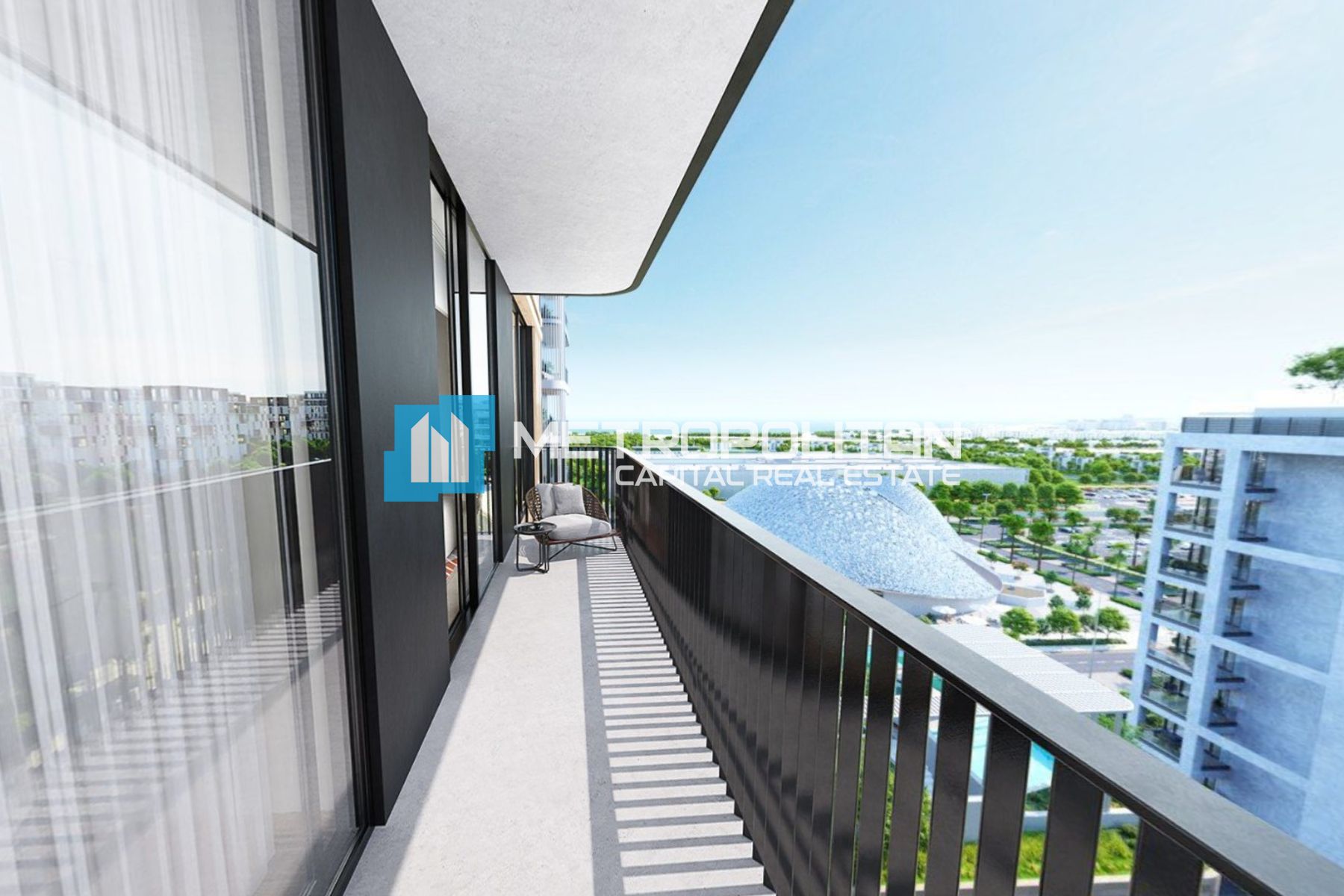 Berklee Abu Dhabi View | Top Floor | 1BR+Balcony photo-12