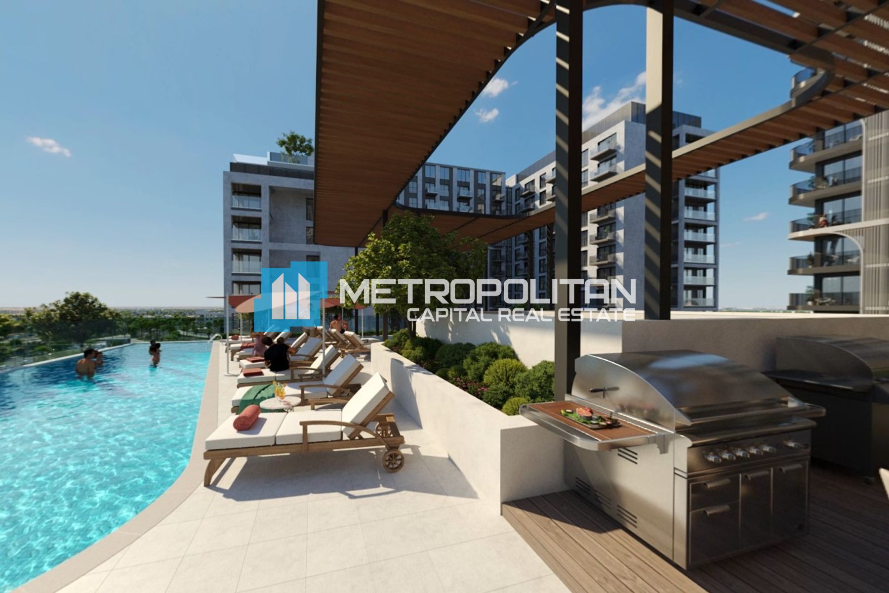Berklee Abu Dhabi View | Top Floor | 1BR+Balcony photo-13